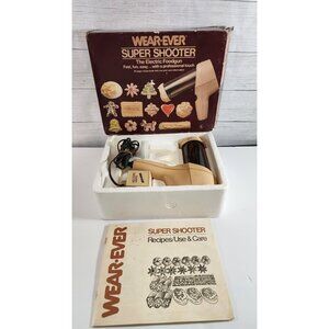 VTG WEAR-EVER SUPER SHOOTER COOKIE PRESS ELECTRIC FOOD GUN PASTRIES DEVILED EGGS